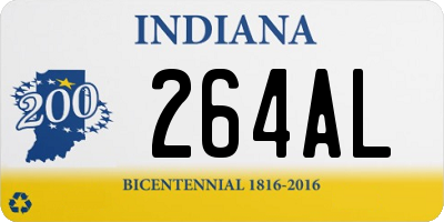 IN license plate 264AL