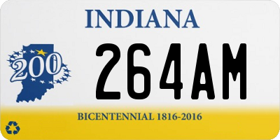 IN license plate 264AM