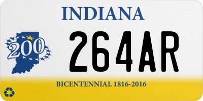 IN license plate 264AR