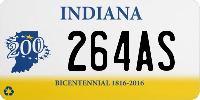 IN license plate 264AS