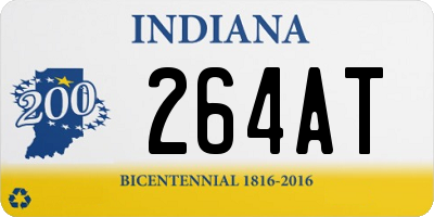 IN license plate 264AT