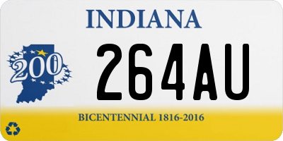 IN license plate 264AU