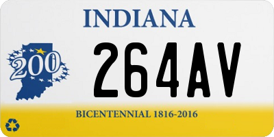 IN license plate 264AV