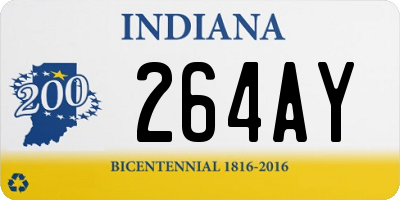 IN license plate 264AY