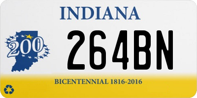 IN license plate 264BN