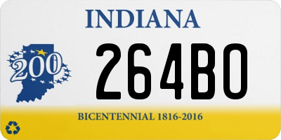 IN license plate 264BO