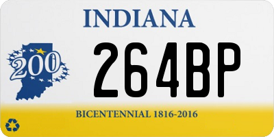 IN license plate 264BP