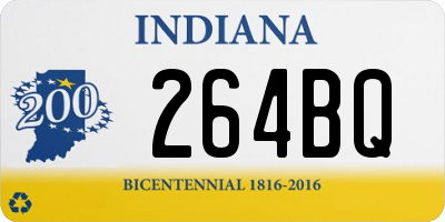 IN license plate 264BQ