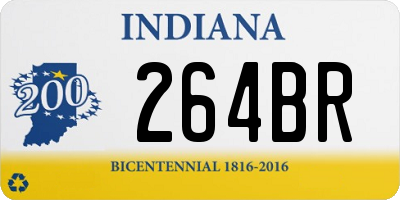 IN license plate 264BR