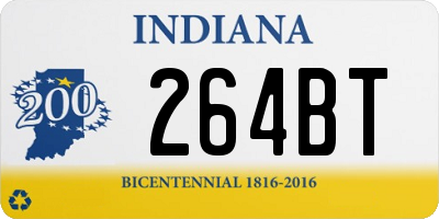 IN license plate 264BT