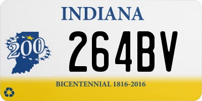 IN license plate 264BV