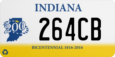 IN license plate 264CB