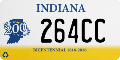 IN license plate 264CC