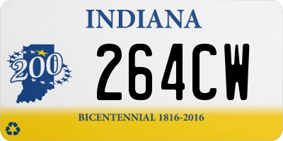 IN license plate 264CW