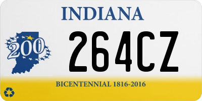 IN license plate 264CZ