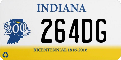 IN license plate 264DG