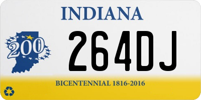 IN license plate 264DJ