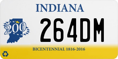 IN license plate 264DM