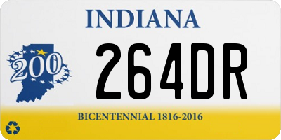 IN license plate 264DR