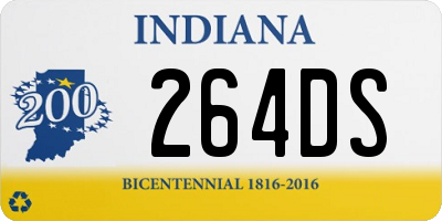 IN license plate 264DS