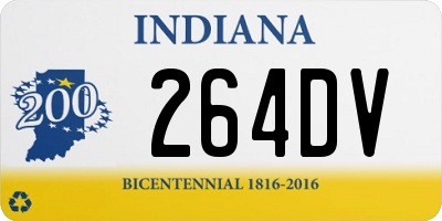 IN license plate 264DV