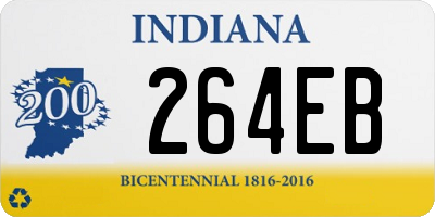 IN license plate 264EB