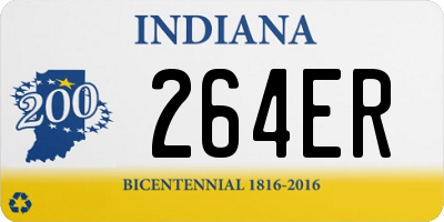 IN license plate 264ER