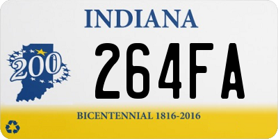 IN license plate 264FA