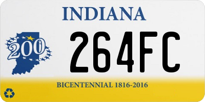 IN license plate 264FC