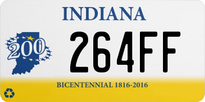 IN license plate 264FF