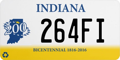 IN license plate 264FI