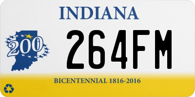 IN license plate 264FM