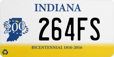 IN license plate 264FS