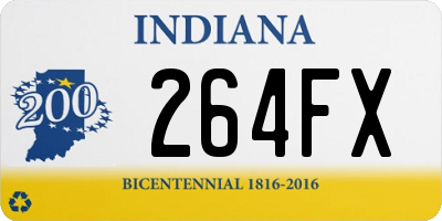 IN license plate 264FX