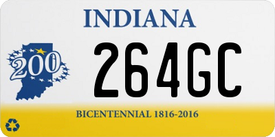 IN license plate 264GC