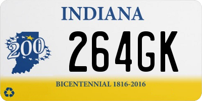 IN license plate 264GK