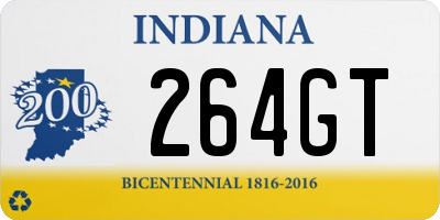 IN license plate 264GT