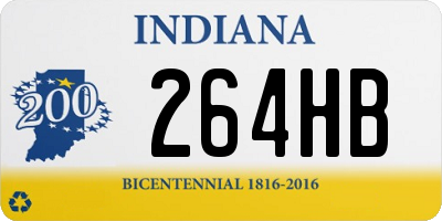 IN license plate 264HB