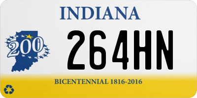 IN license plate 264HN