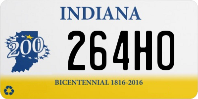 IN license plate 264HO