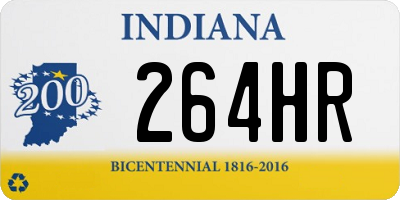 IN license plate 264HR