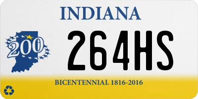 IN license plate 264HS