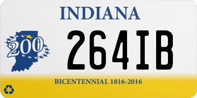 IN license plate 264IB