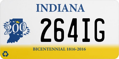 IN license plate 264IG