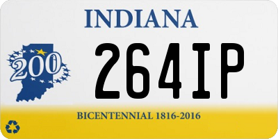 IN license plate 264IP