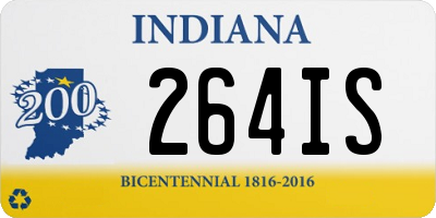 IN license plate 264IS