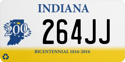 IN license plate 264JJ