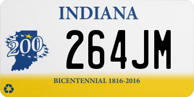 IN license plate 264JM