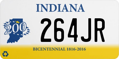 IN license plate 264JR