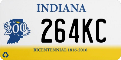 IN license plate 264KC